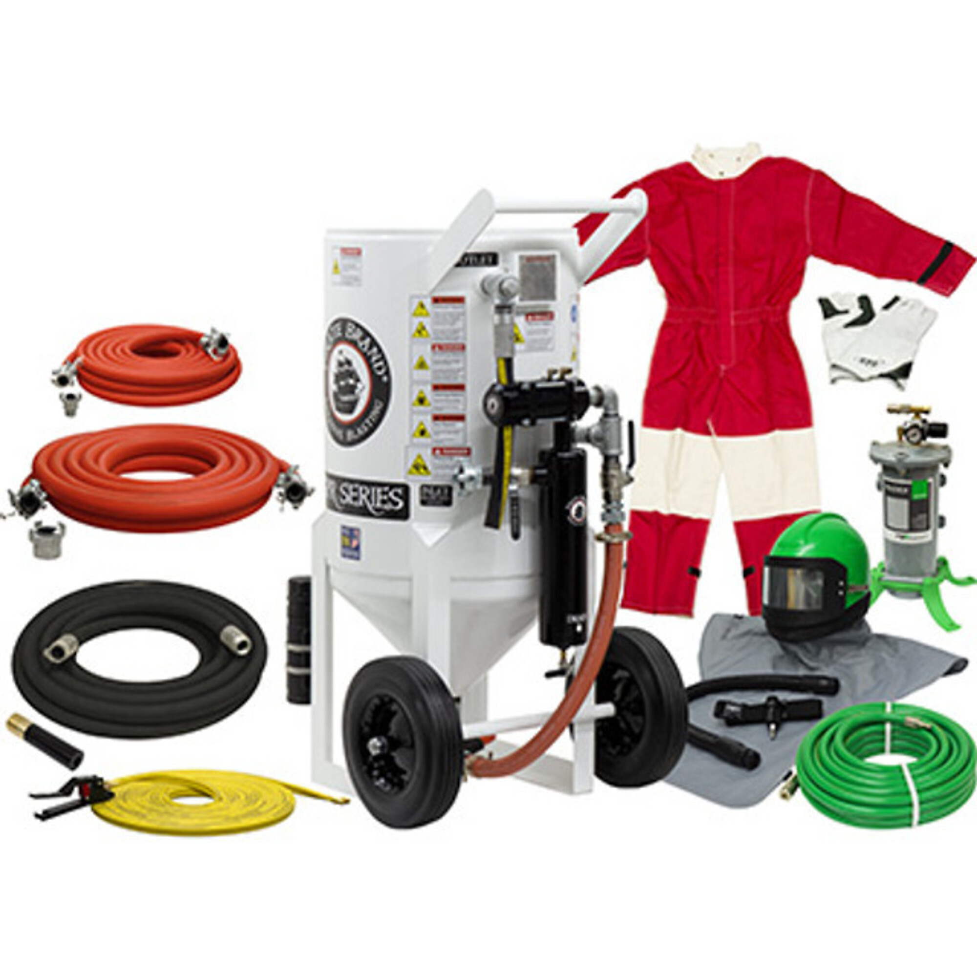 Pirate Brand S-Series Portable Blast Pot — 6.5 Cu. Ft., Pressure Release System, Pneumatic Controls, Model# 888-0531-12711PB-D